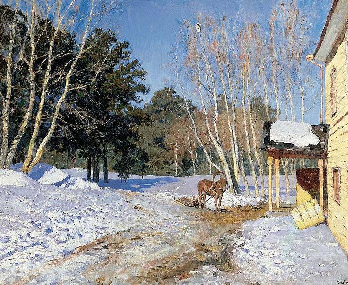 Isaac Levitan March, china oil painting image